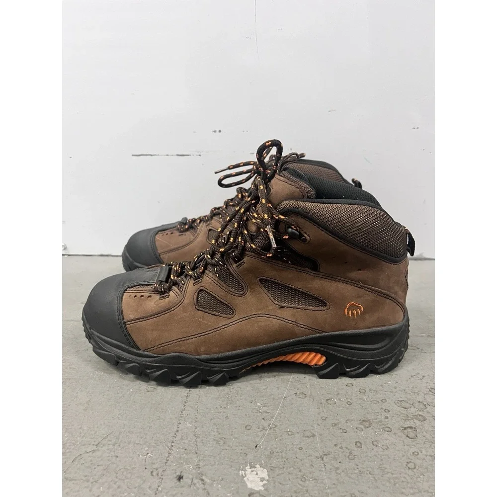 Wolverine Men's Brown Safety Toe Work Boots Waterproof Hiking Workwear Size 9.5M